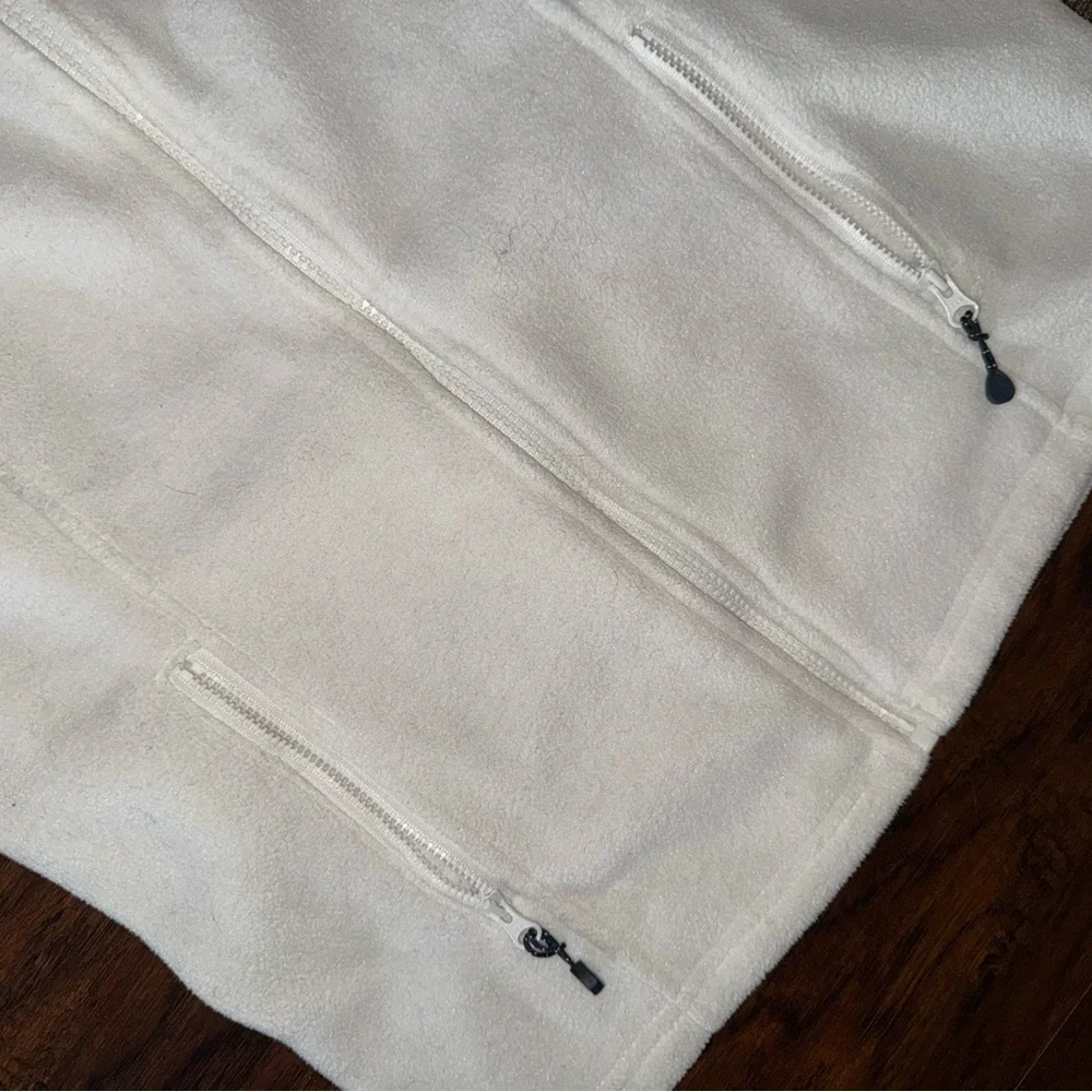 Vineyard Vines White Blue Fleece Shep Vest Women’s size Small S